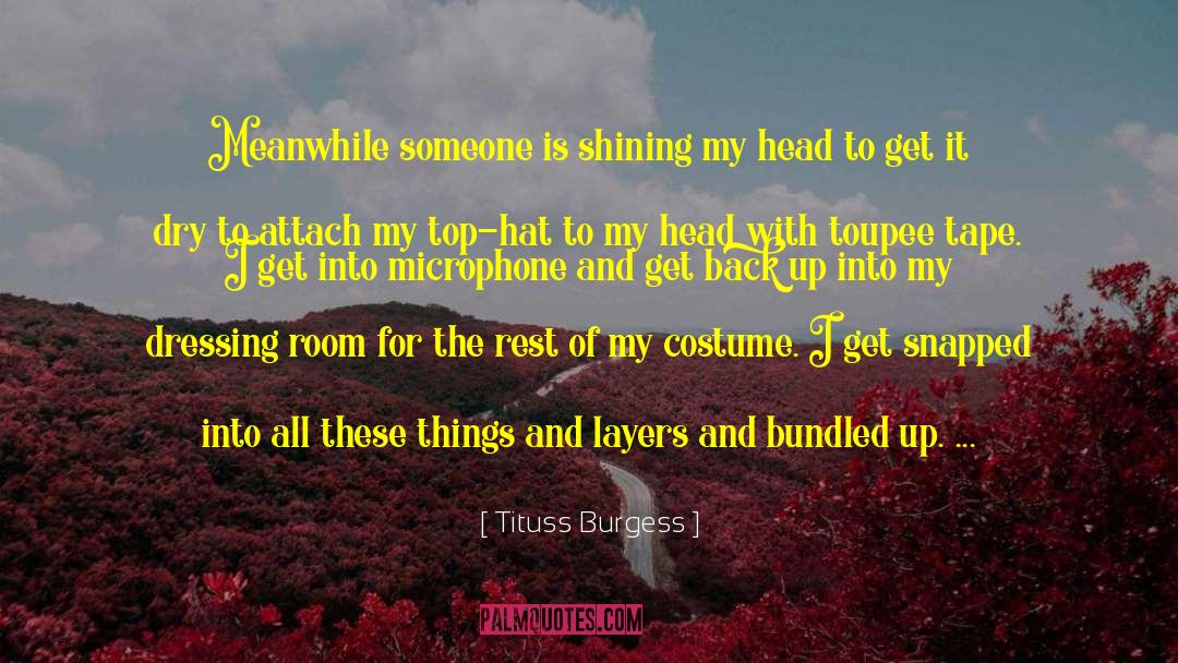 Tituss Burgess Quotes: Meanwhile someone is shining my