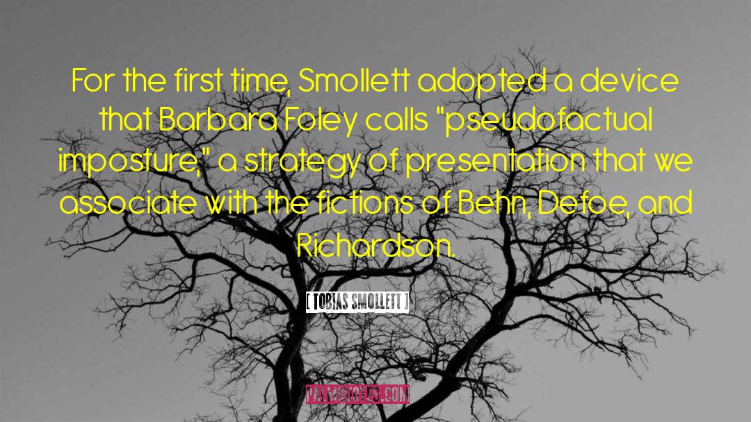 Tobias Smollett Quotes: For the first time, Smollett