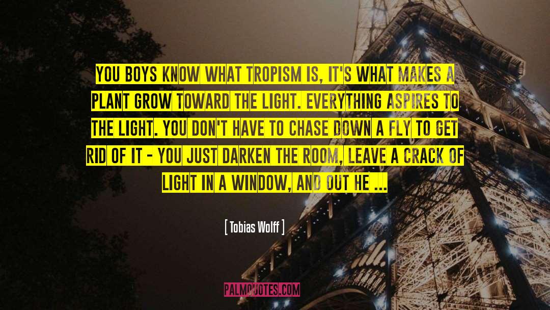 Tobias Wolff Quotes: You boys know what tropism