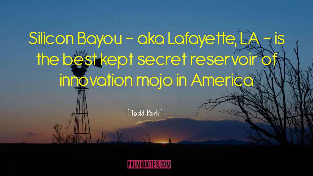 Todd Park Quotes: Silicon Bayou - aka Lafayette,