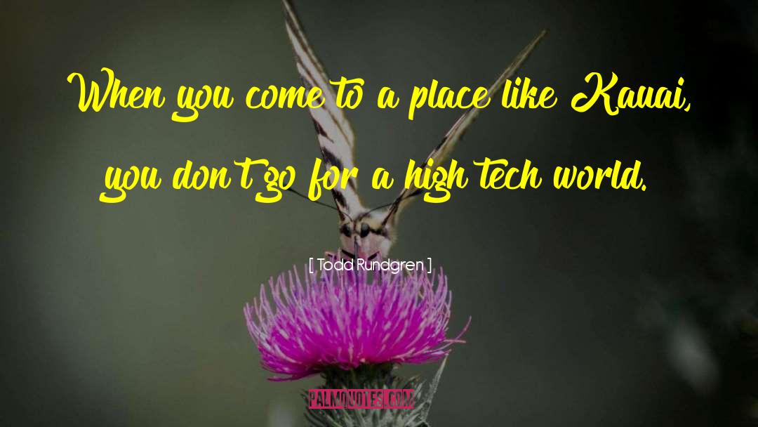 Todd Rundgren Quotes: When you come to a