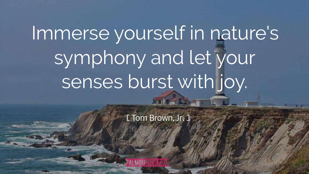Tom Brown, Jr. Quotes: Immerse yourself in nature's symphony