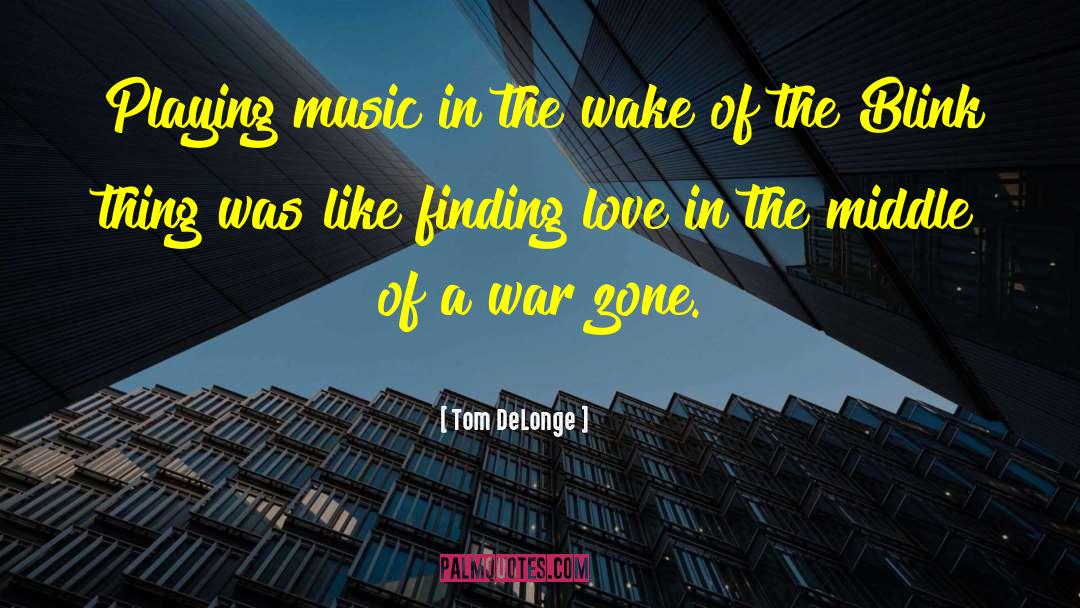 Tom DeLonge Quotes: Playing music in the wake