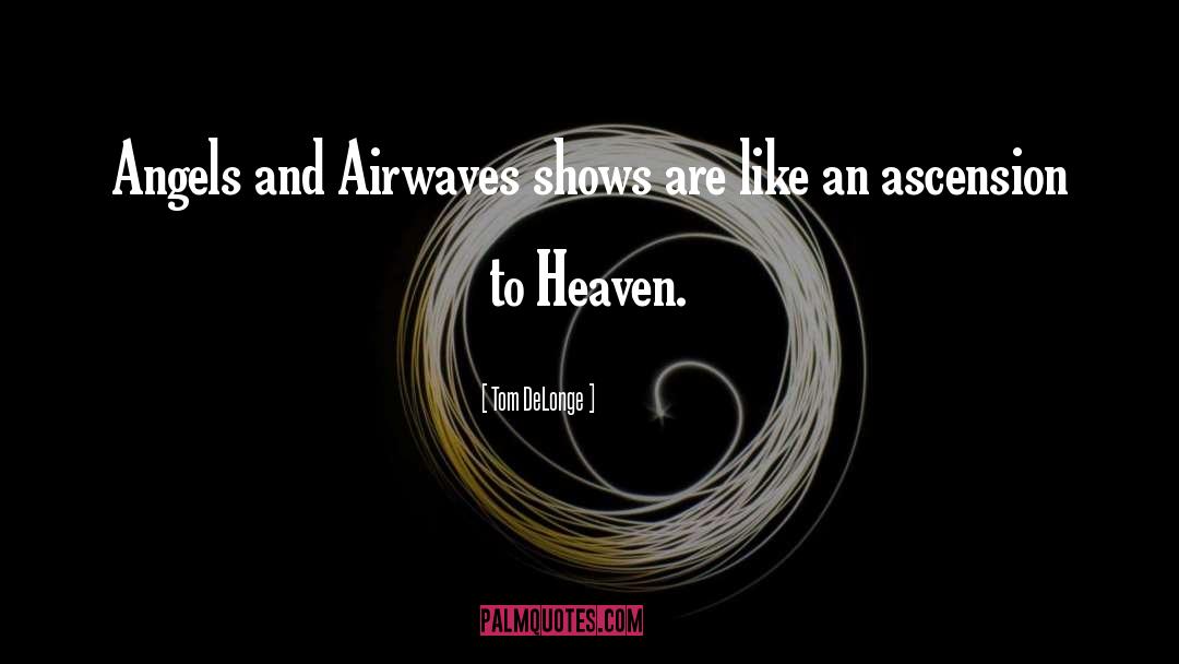 Tom DeLonge Quotes: Angels and Airwaves shows are