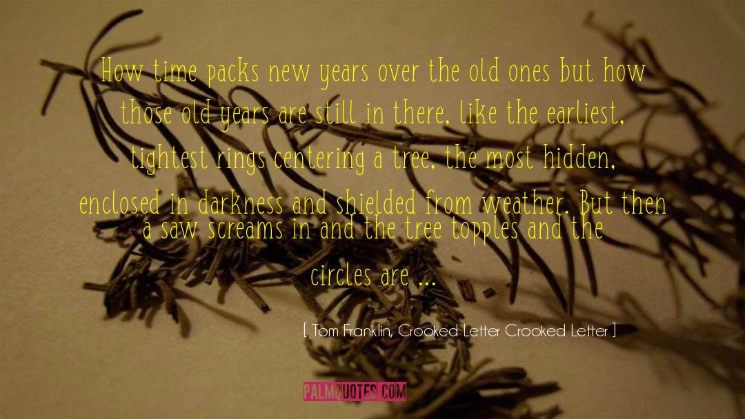 Tom Franklin, Crooked Letter Crooked Letter Quotes: How time packs new years