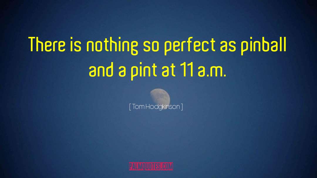 Tom Hodgkinson Quotes: There is nothing so perfect