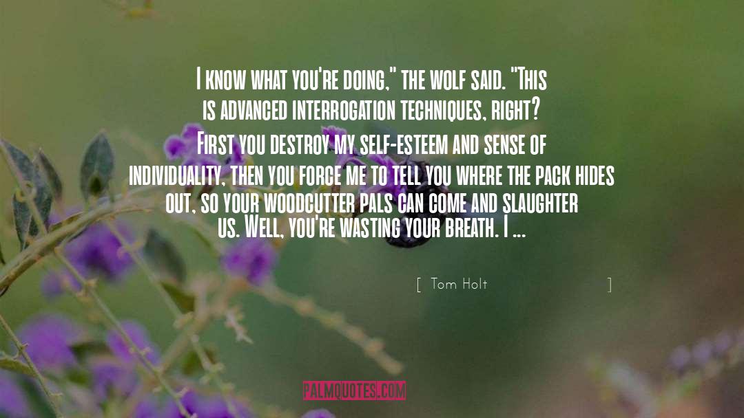 Tom Holt Quotes: I know what you're doing,