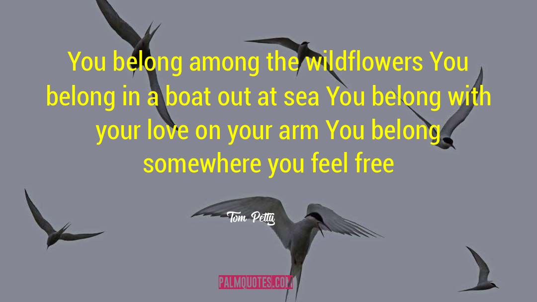 Tom Petty Quotes: You belong among the wildflowers