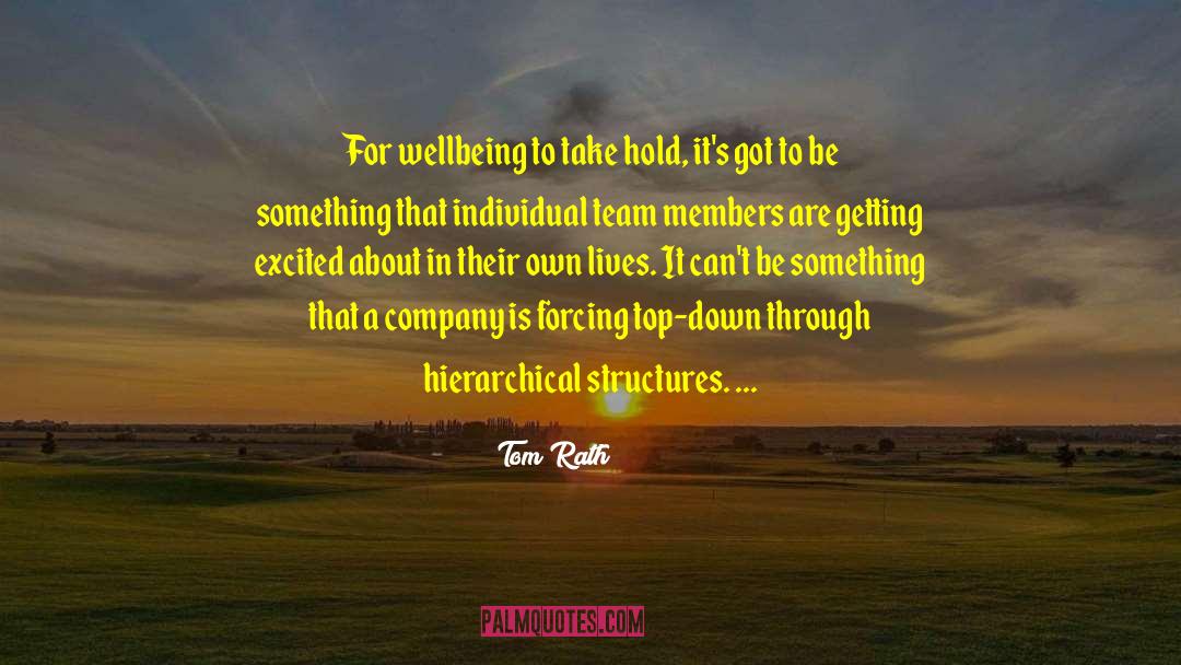Tom Rath Quotes: For wellbeing to take hold,