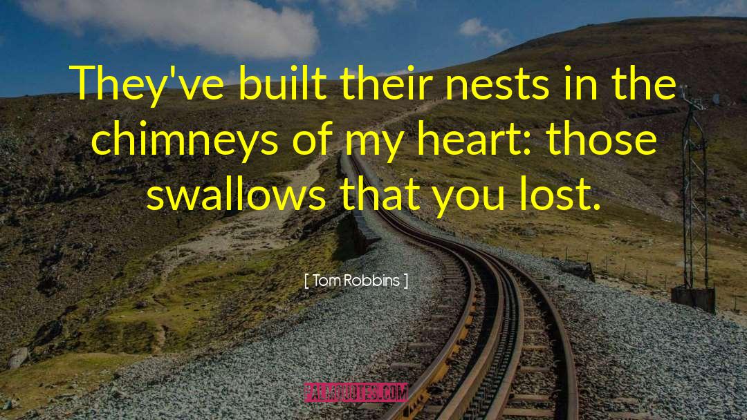 Tom Robbins Quotes: They've built their nests in