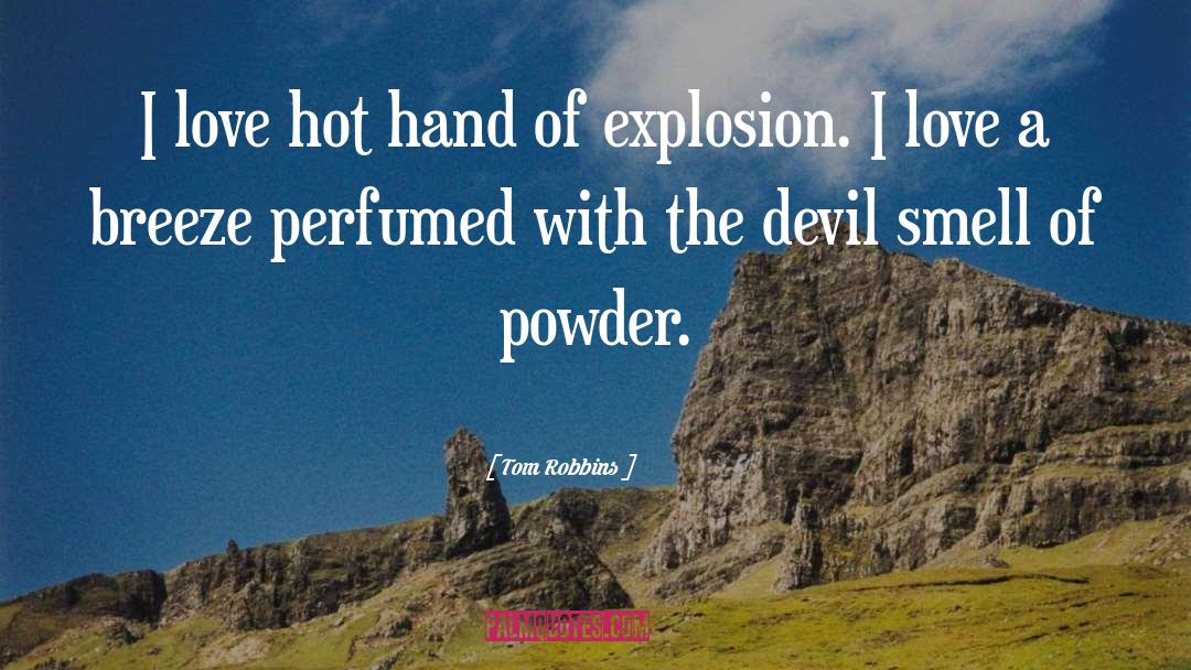 Tom Robbins Quotes: I love hot hand of