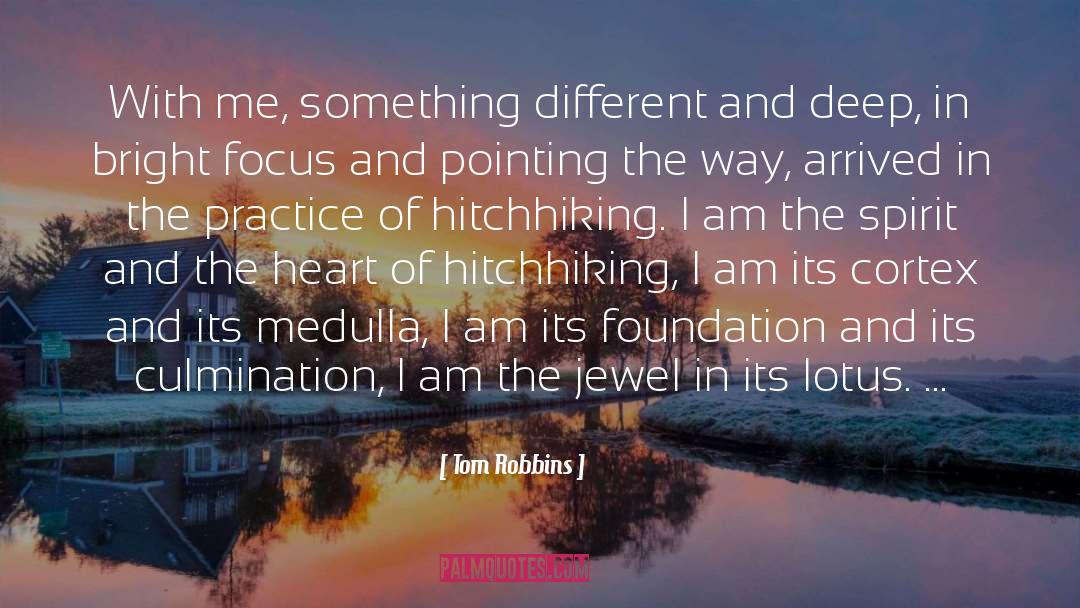 Tom Robbins Quotes: With me, something different and