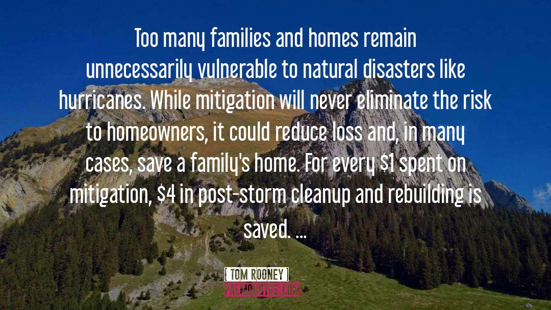 Tom Rooney Quotes: Too many families and homes
