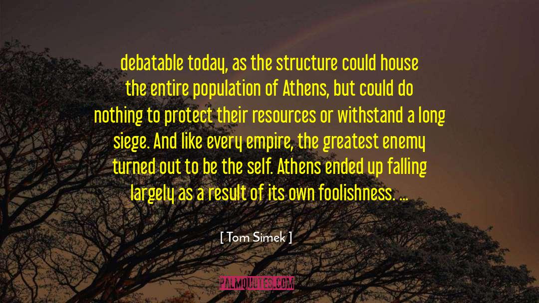 Tom Simek Quotes: debatable today, as the structure