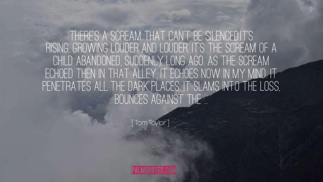 Tom Taylor Quotes: There's a scream that can't