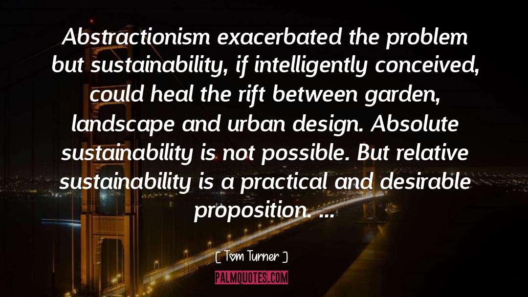 Tom Turner Quotes: Abstractionism exacerbated the problem but
