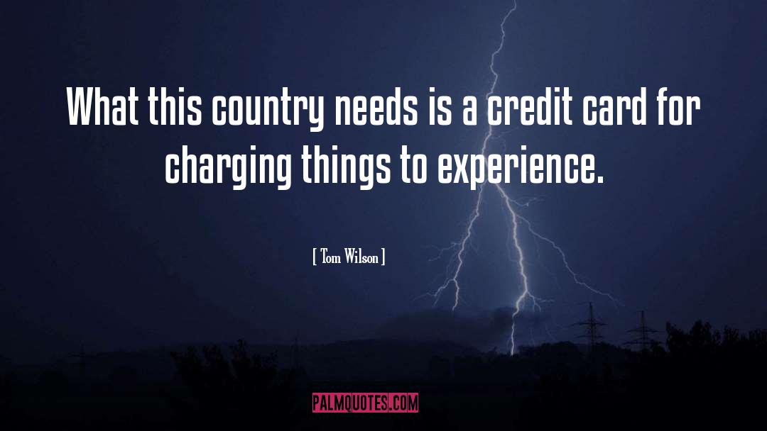 Tom Wilson Quotes: What this country needs is