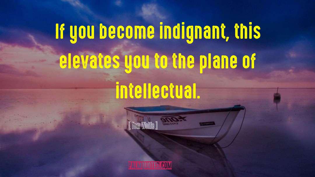 Tom Wolfe Quotes: If you become indignant, this