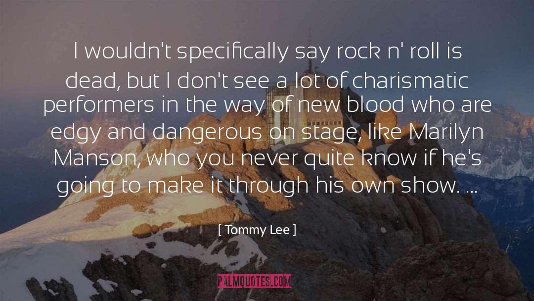 Tommy Lee Quotes: I wouldn't specifically say rock