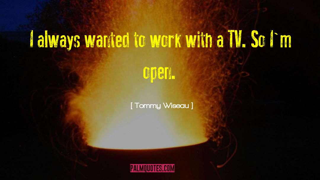 Tommy Wiseau Quotes: I always wanted to work