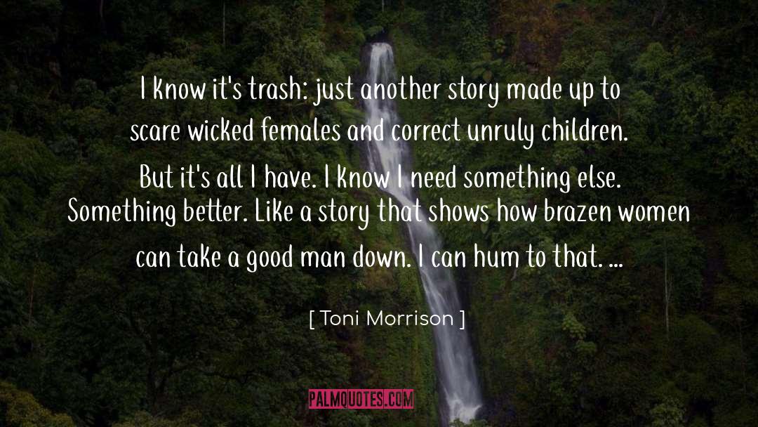 Toni Morrison Quotes: I know it's trash: just
