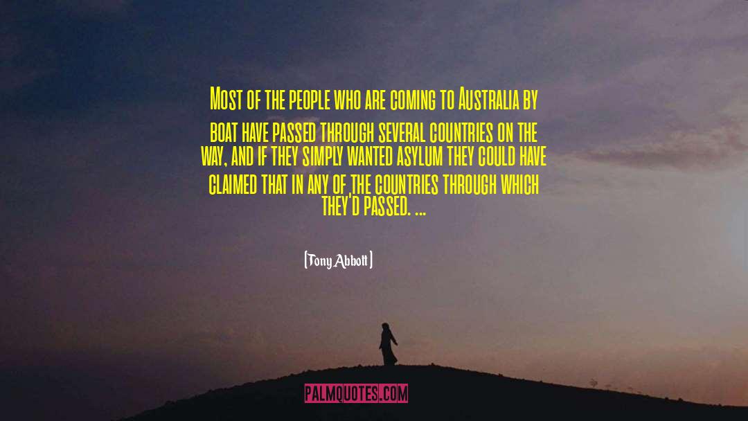 Tony Abbott Quotes: Most of the people who