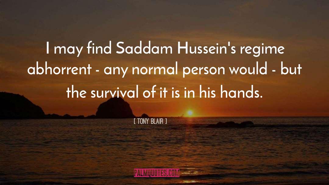 Tony Blair Quotes: I may find Saddam Hussein's