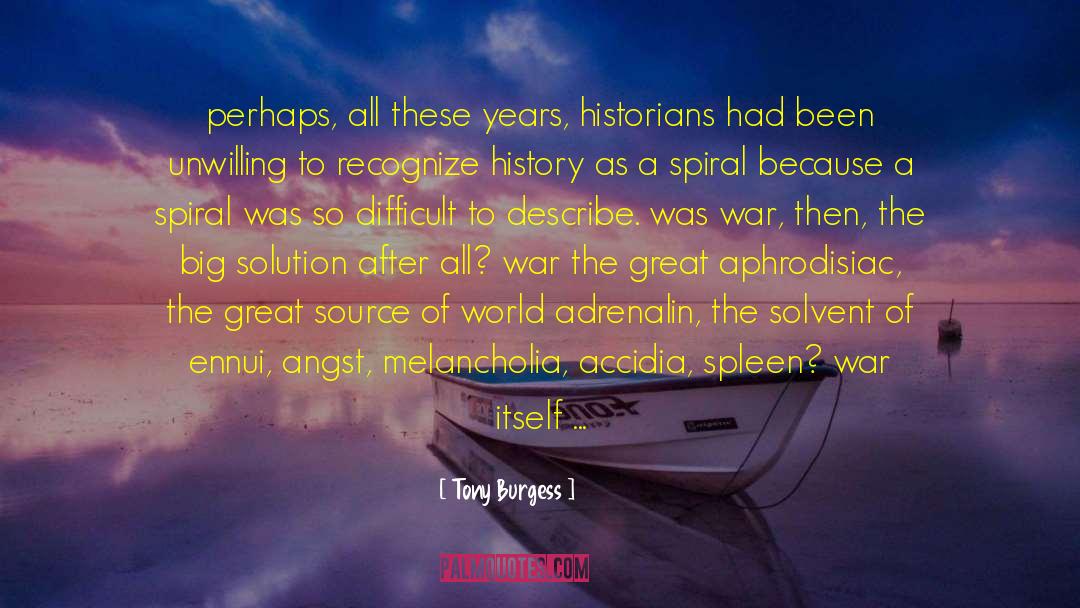 Tony Burgess Quotes: perhaps, all these years, historians