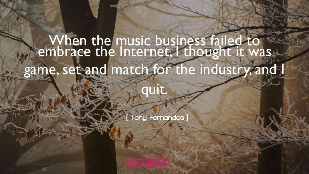Tony Fernandes Quotes: When the music business failed