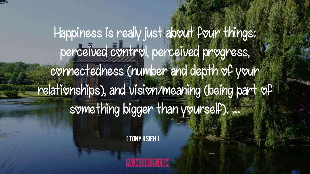 Tony Hsieh Quotes: Happiness is really just about