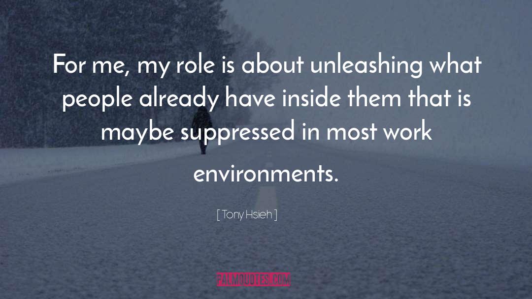 Tony Hsieh Quotes: For me, my role is