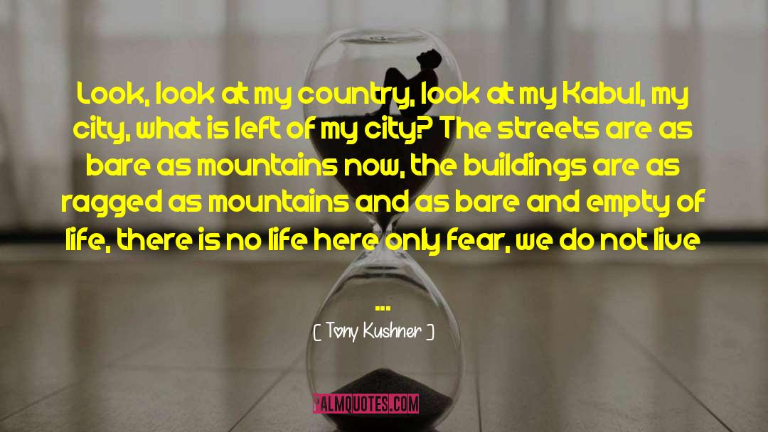 Tony Kushner Quotes: Look, look at my country,