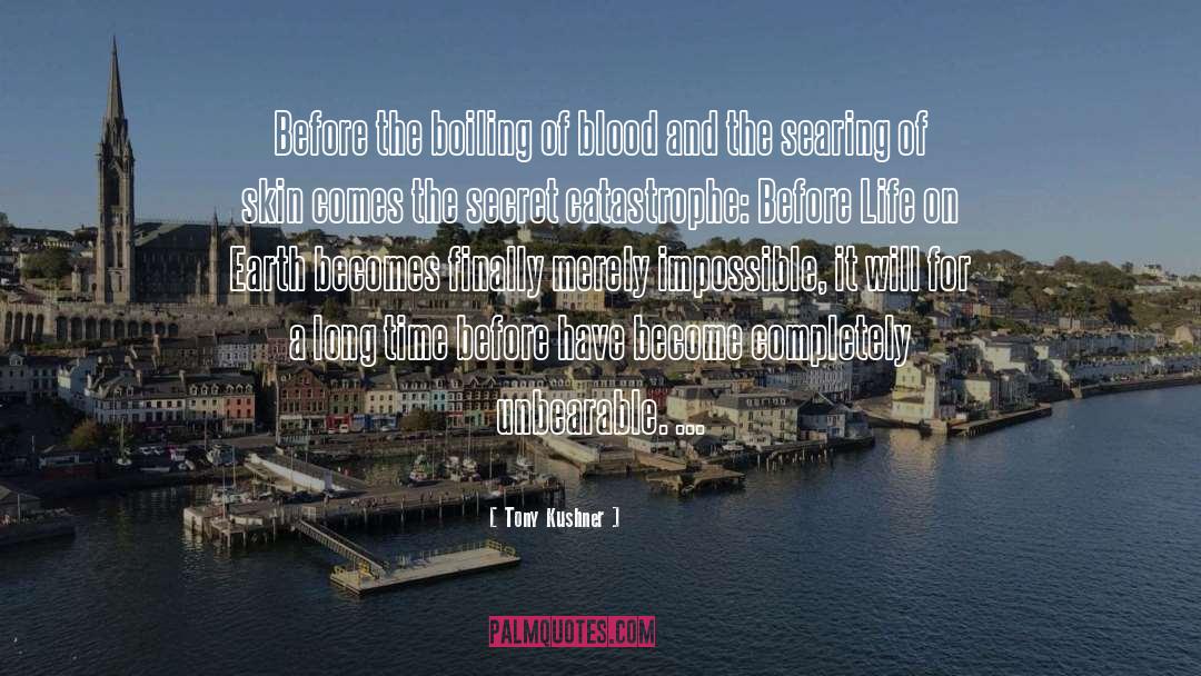 Tony Kushner Quotes: Before the boiling of blood