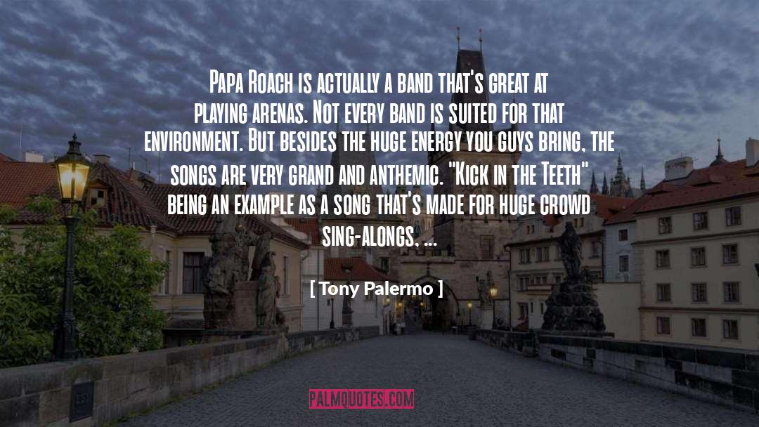 Tony Palermo Quotes: Papa Roach is actually a