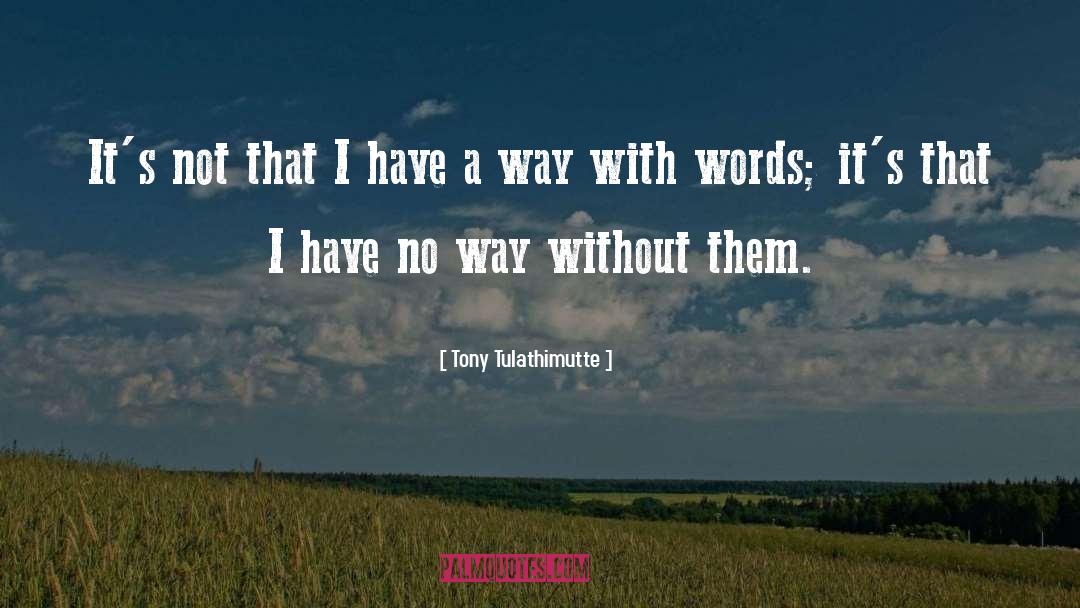 Tony Tulathimutte Quotes: It's not that I have