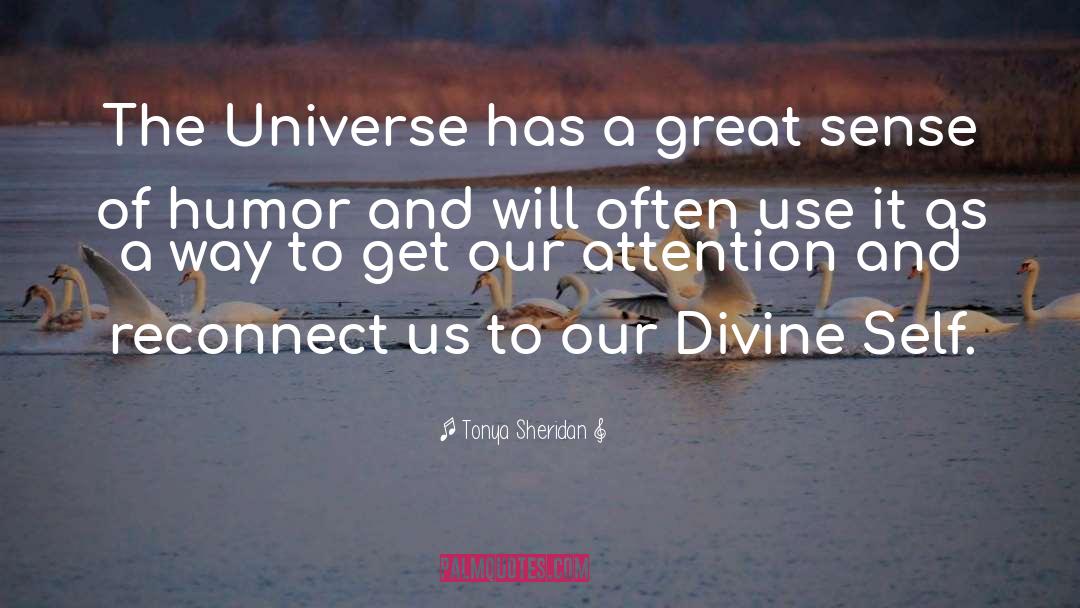 Tonya Sheridan Quotes: The Universe has a great