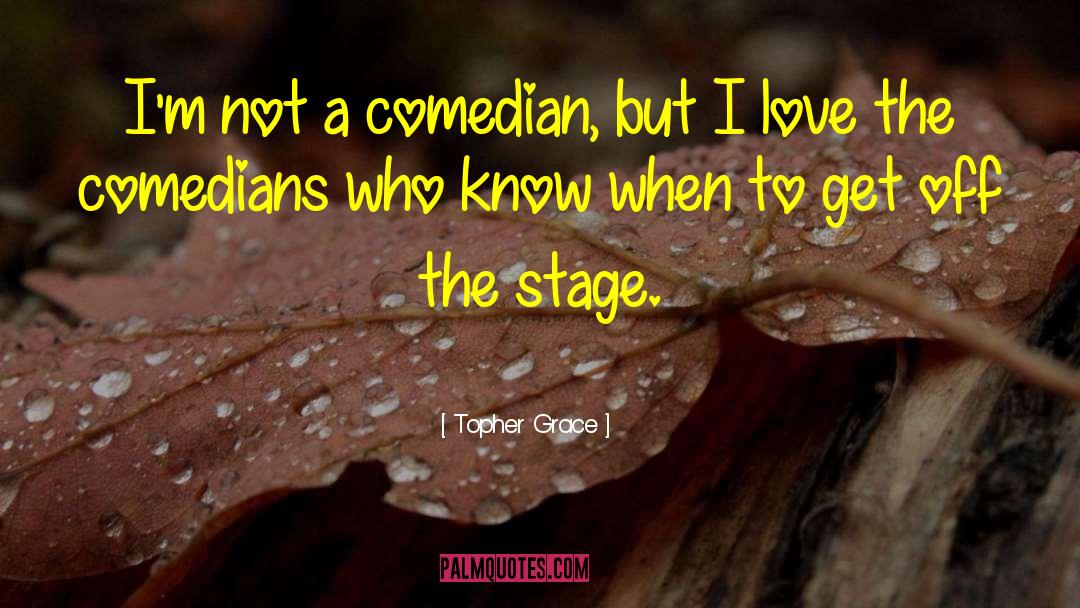 Topher Grace Quotes: I'm not a comedian, but