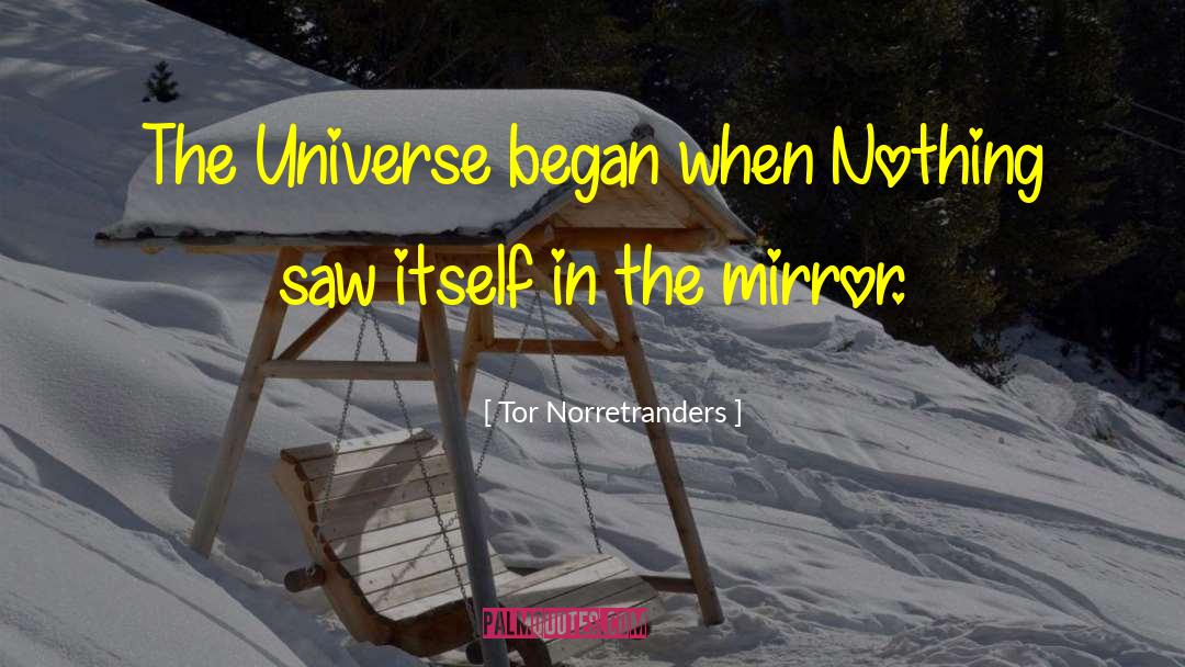 Tor Norretranders Quotes: The Universe began when Nothing