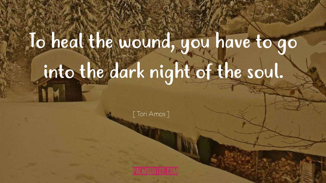 Tori Amos Quotes: To heal the wound, you