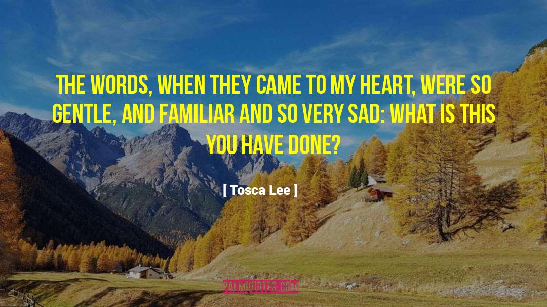 Tosca Lee Quotes: The words, when they came