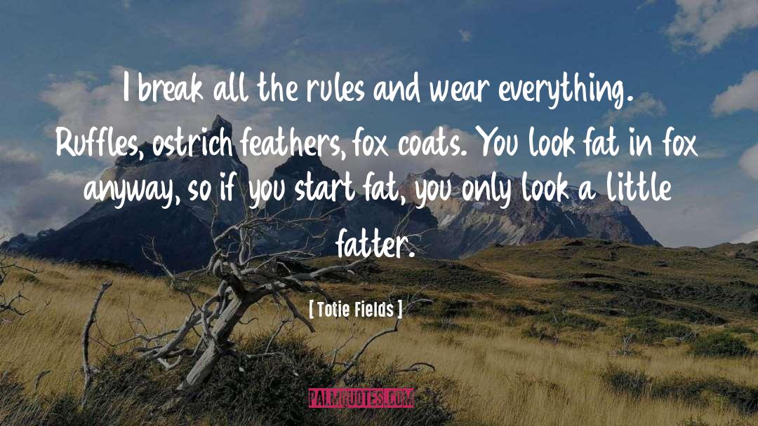 Totie Fields Quotes: I break all the rules