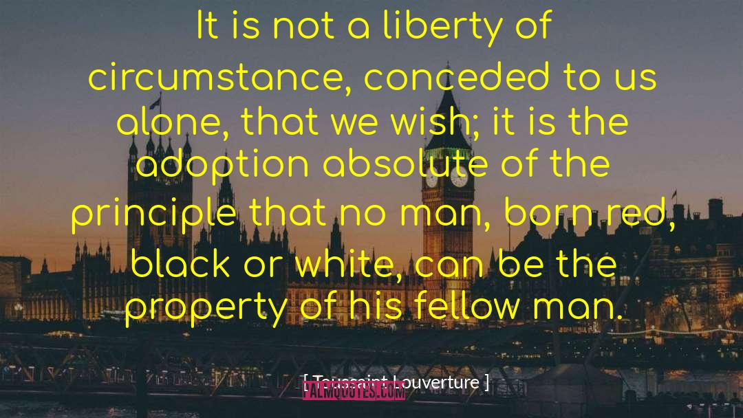 Toussaint Louverture Quotes: It is not a liberty