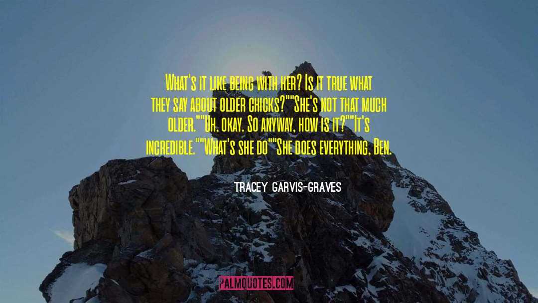 Tracey Garvis-Graves Quotes: What's it like being with