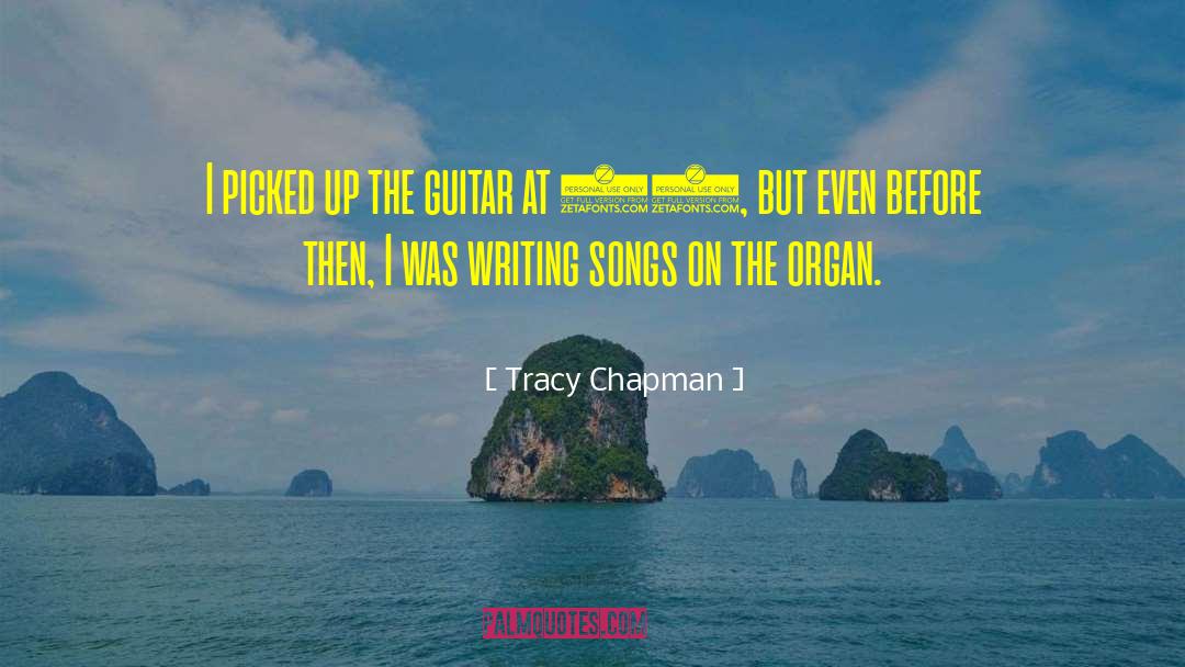 Tracy Chapman Quotes: I picked up the guitar