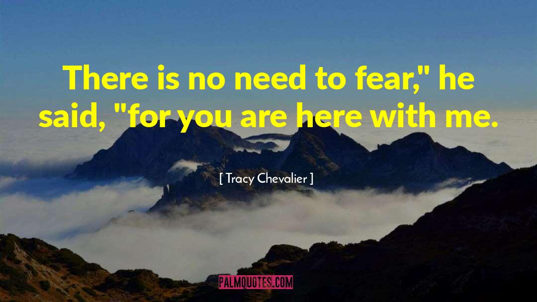 Tracy Chevalier Quotes: There is no need to