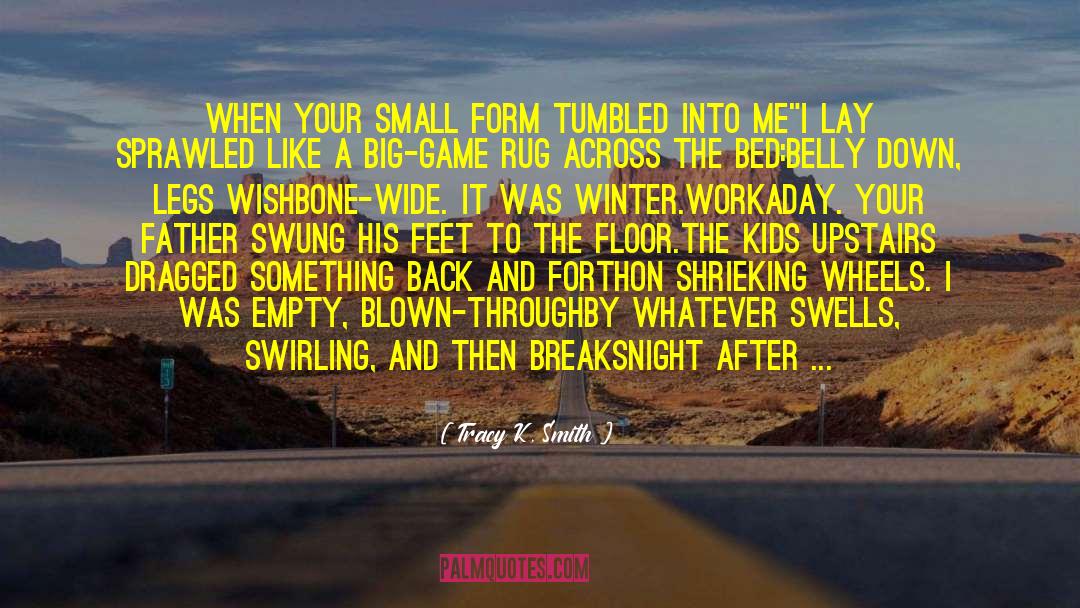 Tracy K. Smith Quotes: When Your Small Form Tumbled