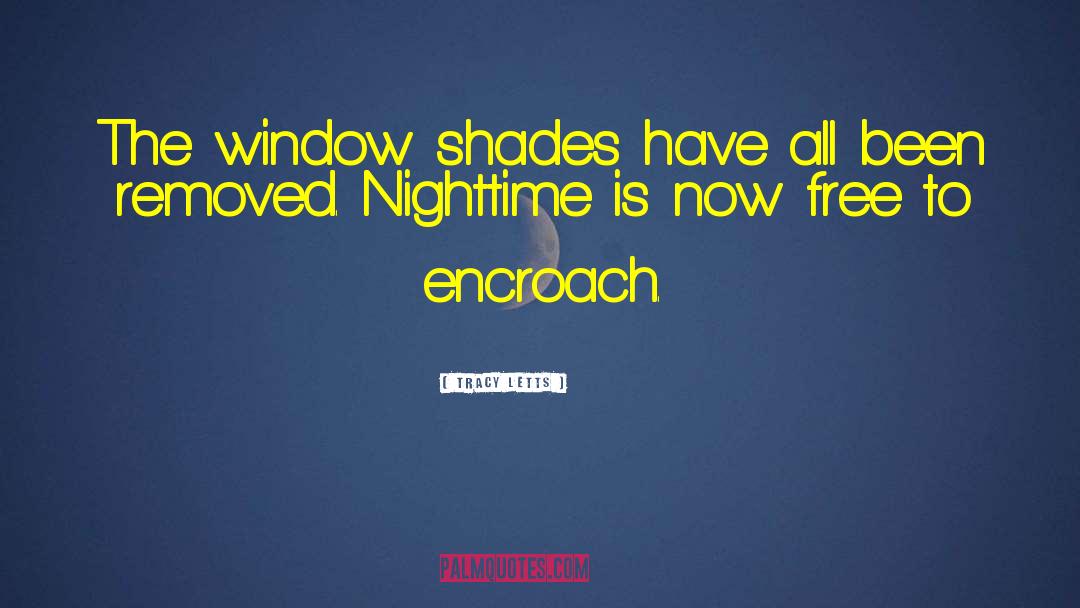 Tracy Letts Quotes: The window shades have all