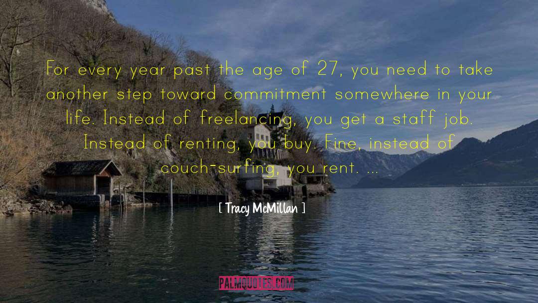 Tracy McMillan Quotes: For every year past the