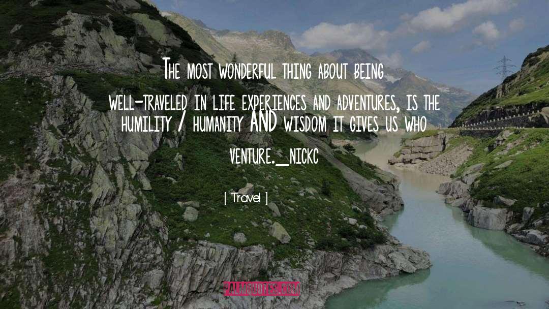 Travel Quotes: The most wonderful thing about
