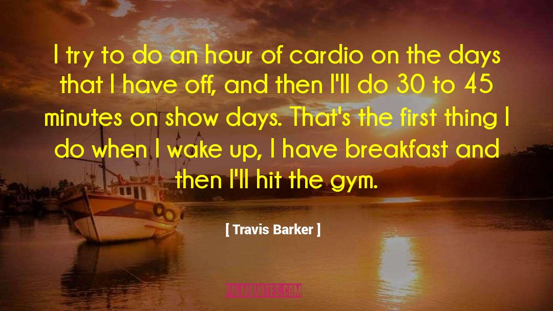 Travis Barker Quotes: I try to do an